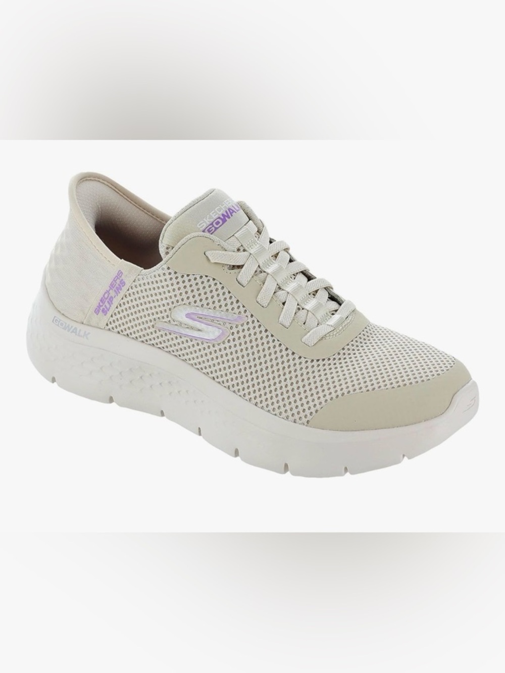 Sz 6 US Skechers Women's Slip-On Go walk grand entry Sneaker in off white